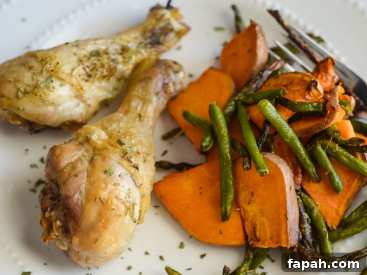 Air Fryer Chicken Drumsticks with Vegetables