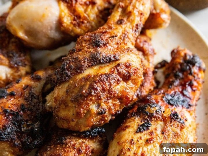 Crispy Brown Sugar Air Fryer Chicken Legs