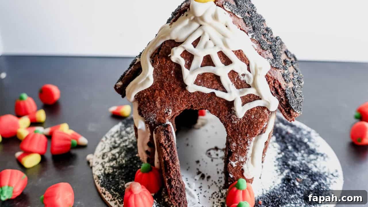Halloween Chocolate Cookie Haunted House
