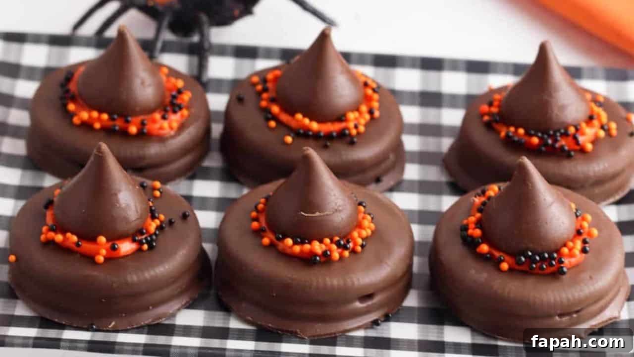 Witch Hat Halloween Cookies