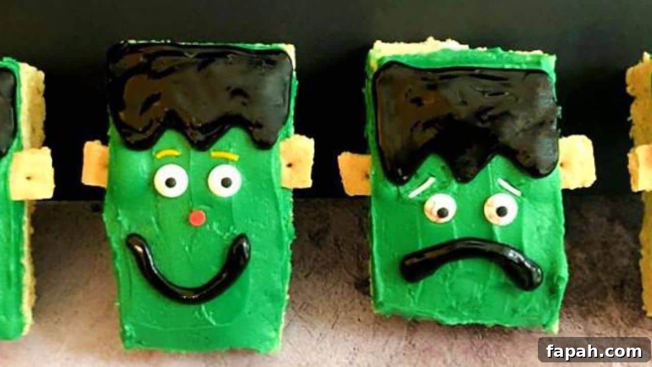 Frankenstein Rice Krispie Treats.