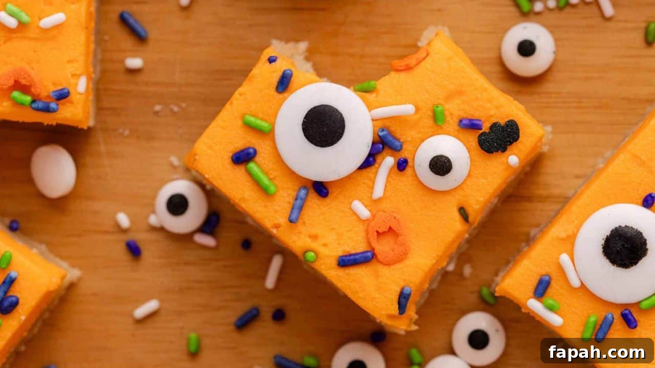 Halloween Sugar Cookie Bars