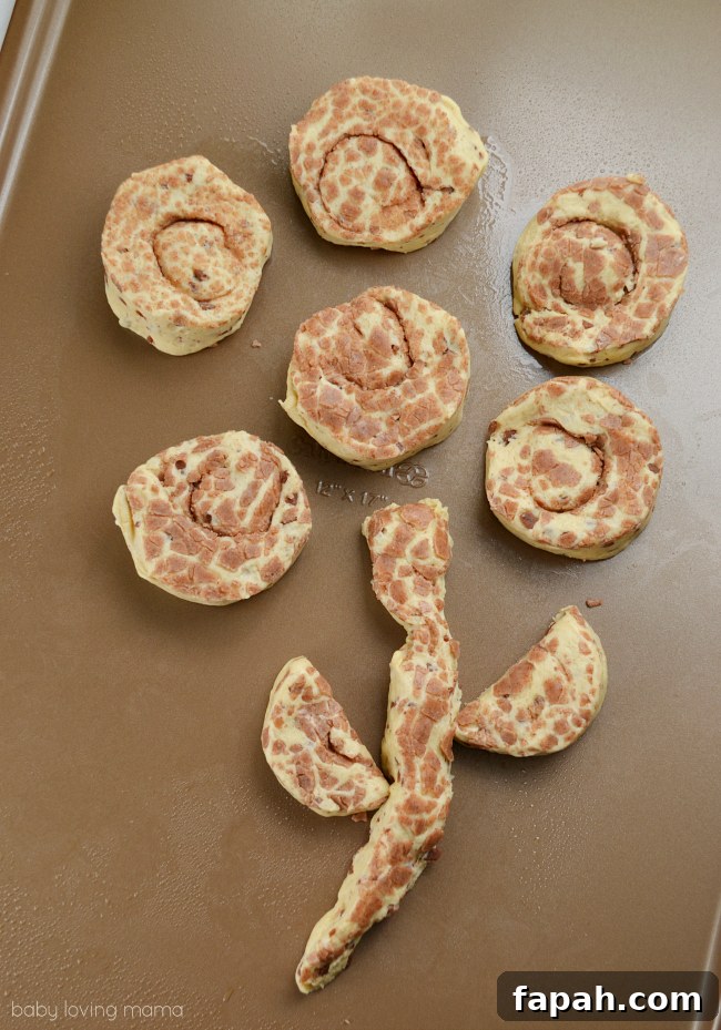 Cinnamon Roll Flower Idea