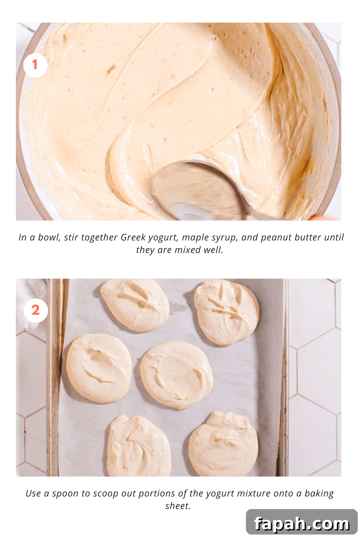 Peanut Butter Chocolate Frozen Yogurt Bites with Greek Yogurt 5 Peanut Butter Frozen Yogurt Bites Steps