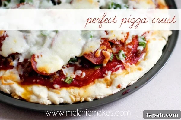 Perfect Pizza Crust | Melanie Makes melaniemakes.com