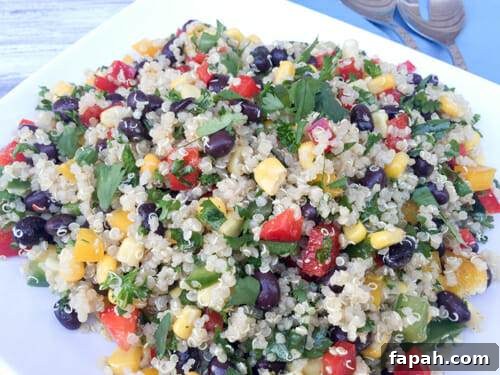 quinoa and black bean salad w