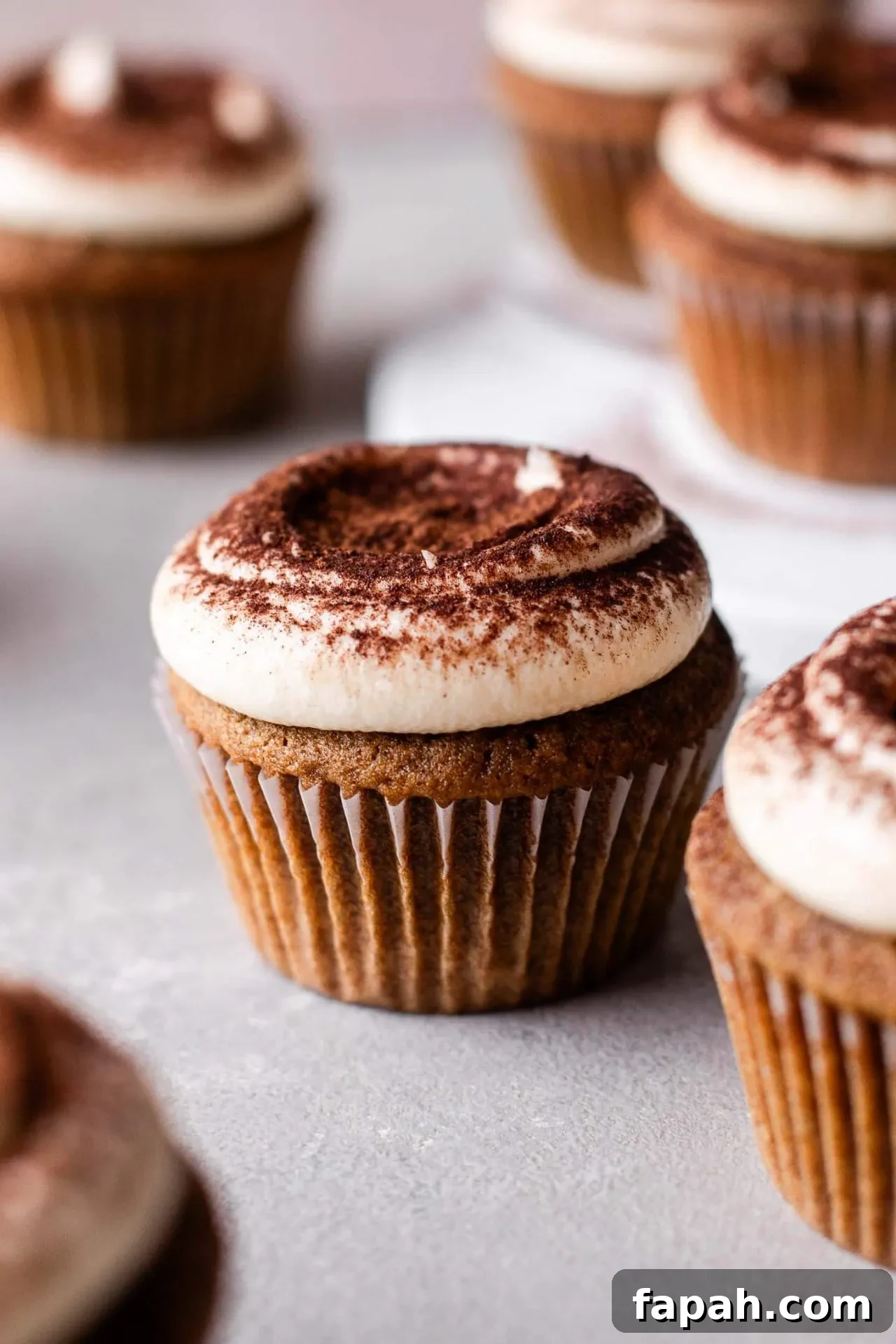 tiramisu cupcakes on serving board (4)