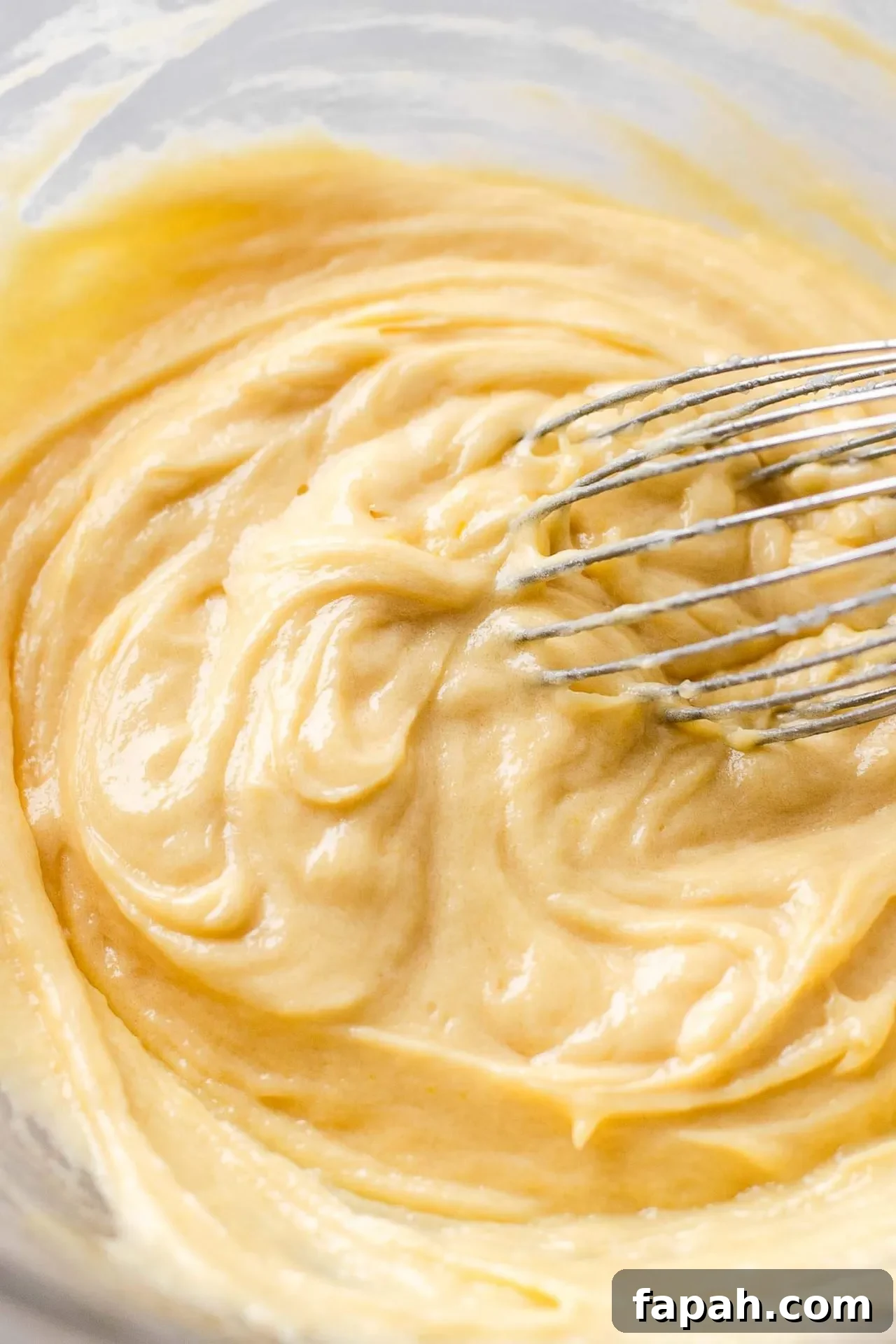tiramisu cupcakes eggs and vanilla whisked into butter mixture