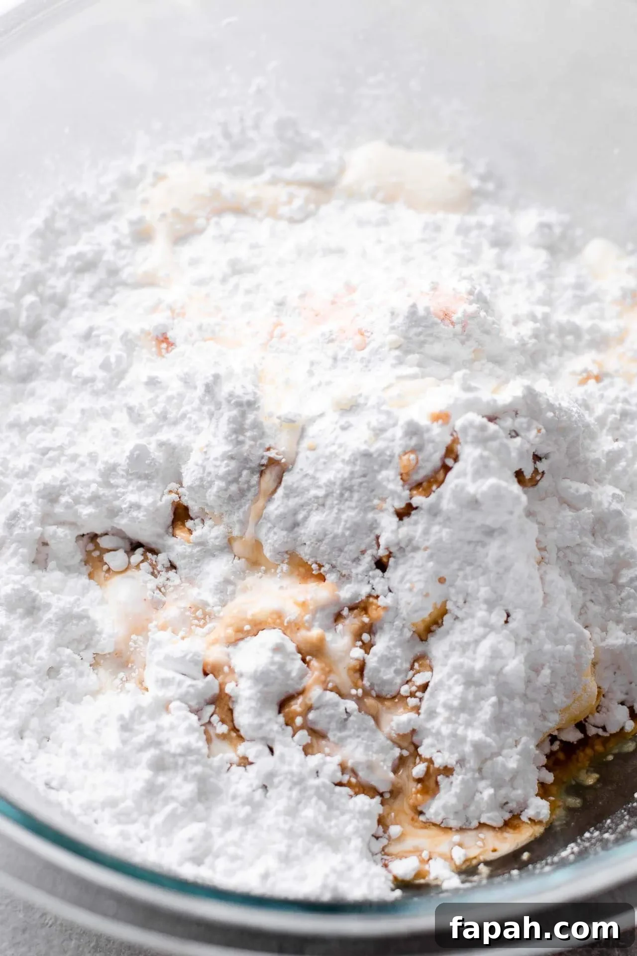 tiramisu cupcakes frosting ingredients combined in bowl minus 1 cup powdered sugar