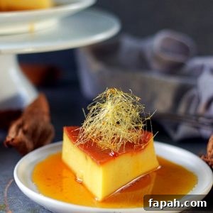 Eggless Caramel Bread Pudding Made in the Instant Pot 9 sliced image of caramel bread pudding topped with sugar decoration
