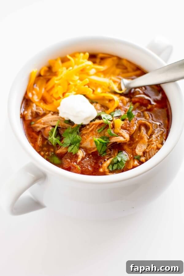 Slow Cooker Pulled Pork Chili