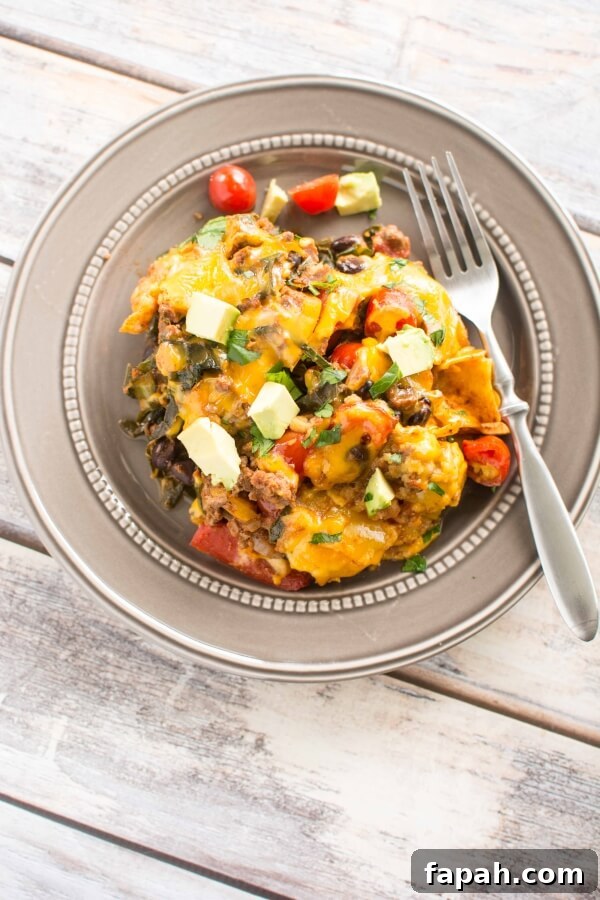 Slow Cooker Healthy Taco Casserole