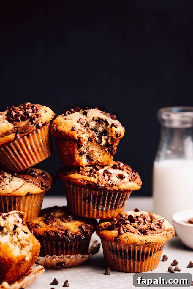 Tray of Nutella muffins