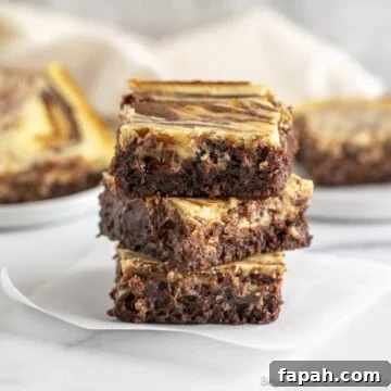 A stack of cheesecake brownies.