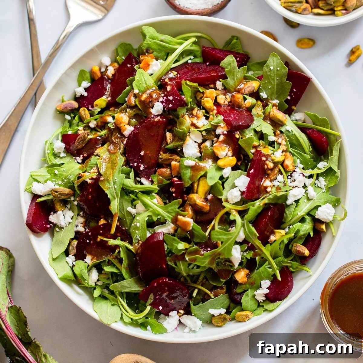 prepared roasted beet salad