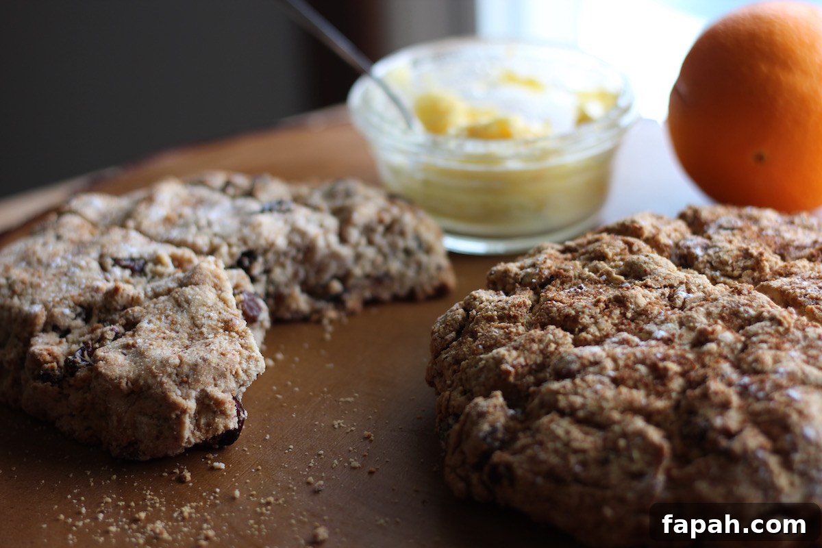 Paleo Irish Soda Bread with Orange Honey Butter- a grain-free version of an Irish classic, paired with a sweet orange whipped butter. Delish! | fedandfulfilled.com