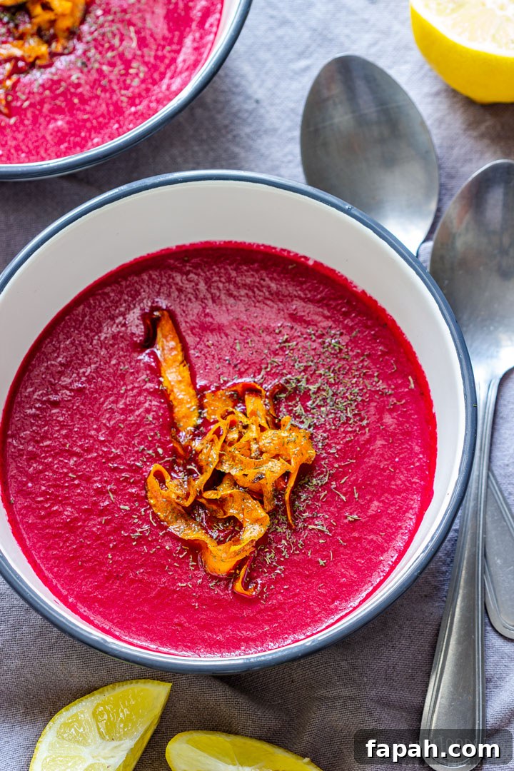 Homemade Roasted Beet Soup