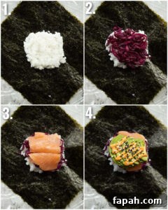 how to make sushi sandwich 4 step by step photos showing how to make sushi sandwich