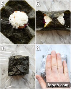 how to make sushi sandwich 4 step by step photos showing how to make sushi sandwich