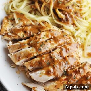 Chicken and Pasta with garlic butter sauce