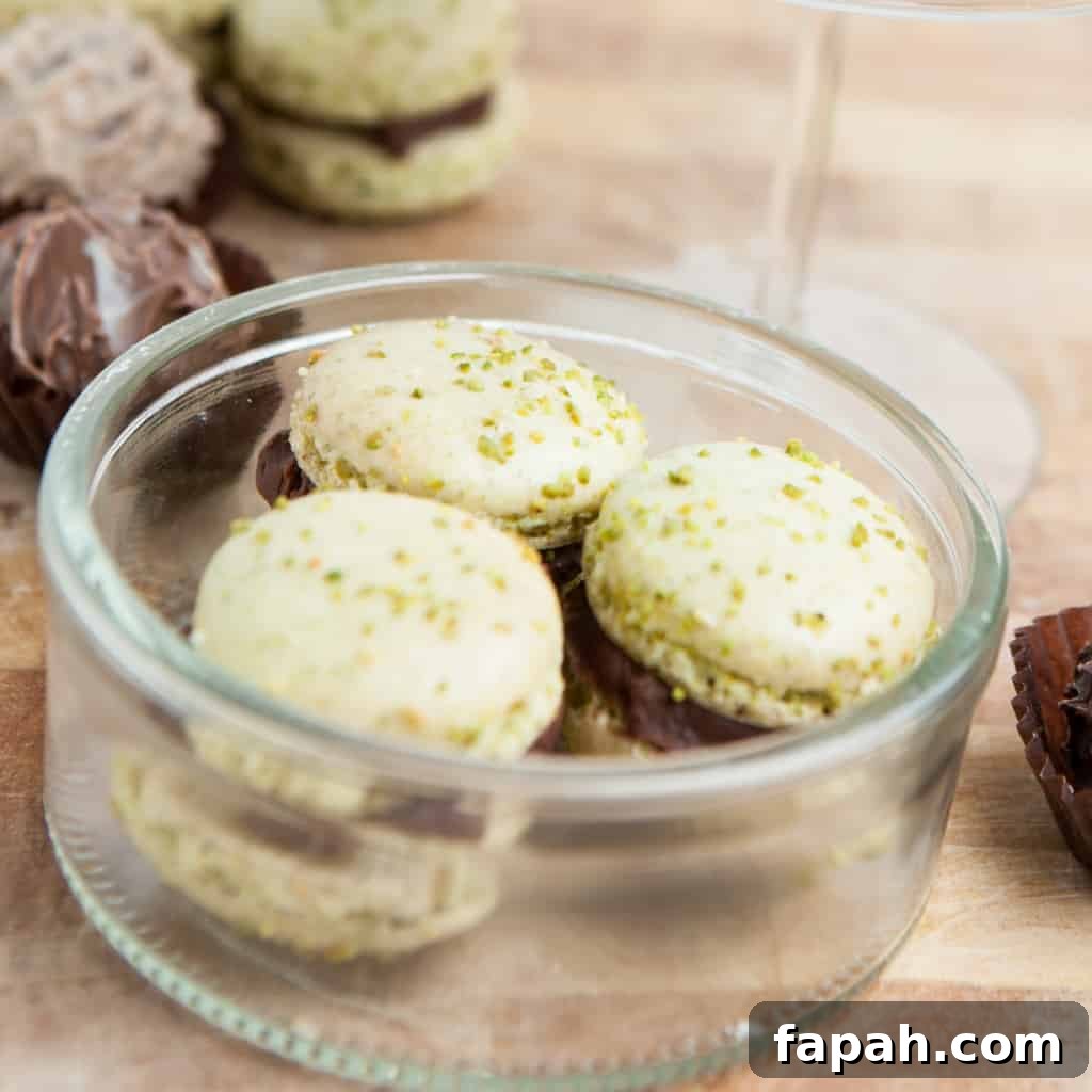 Andes Mint Macarons
