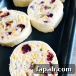 Spicy Jalapeño Cranberry Pinwheels — Party Appetizer Recipe 15 Jalapeno Cranberry Pinwheels