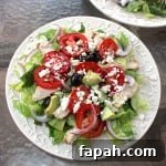 Greek Salad with Creamy Greek Yogurt Dressing: Fresh Mediterranean Recipe 5 Greek Salad with Greek Yogurt Dressing- for extra protein, I like to add grilled chicken or chickpeas for a vegetarian option!