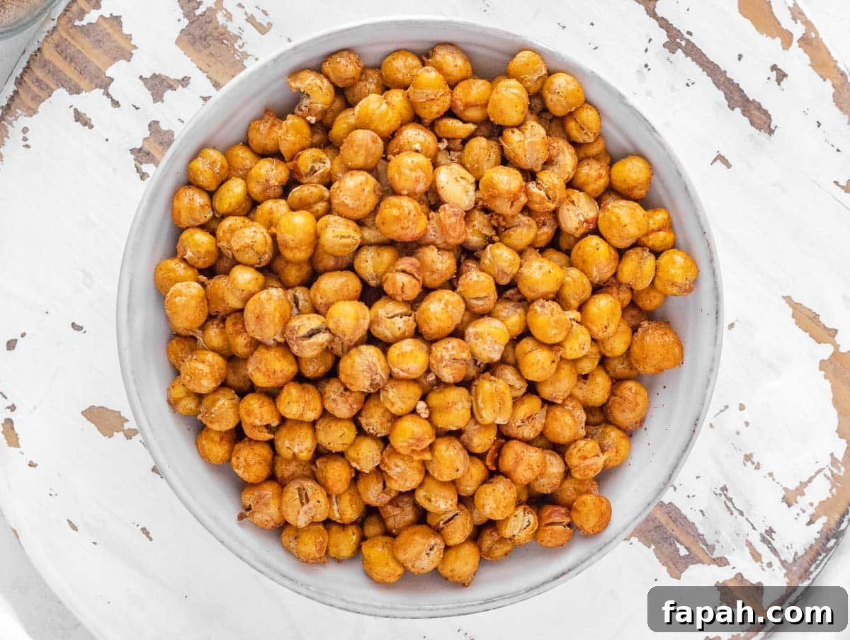 oven roasted chickpeas with curry powder