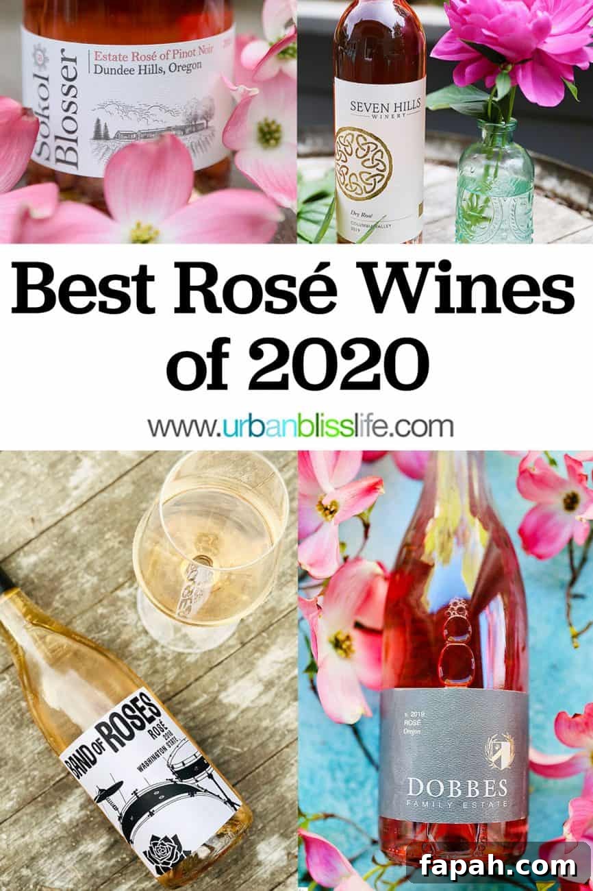 National Rosé Day best wines of 2020 graphic