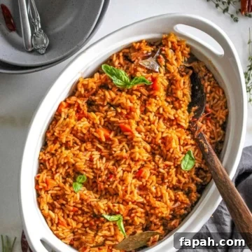 Smoky Nigerian jollof rice