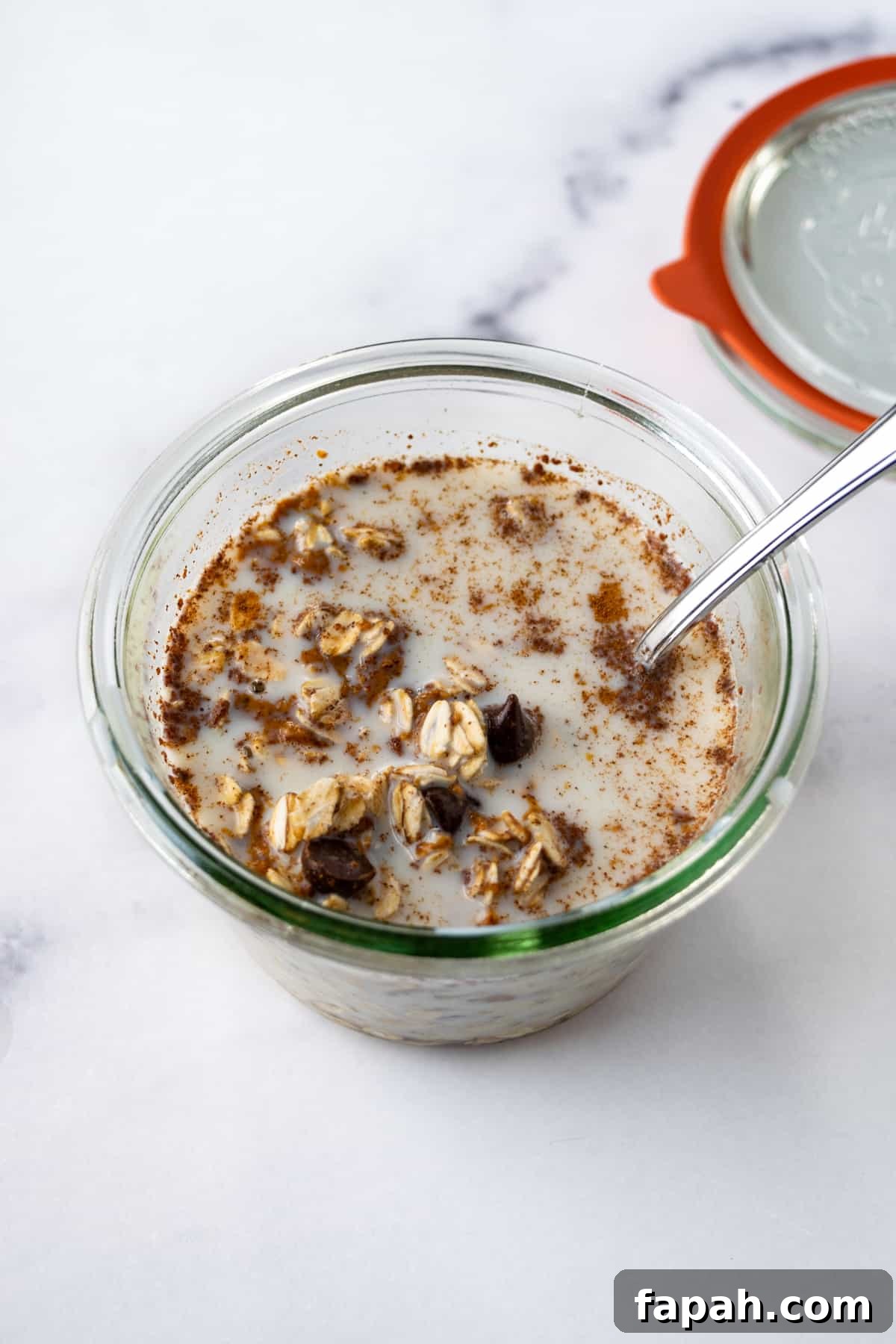 Cookie Dough Overnight Oats process photo.