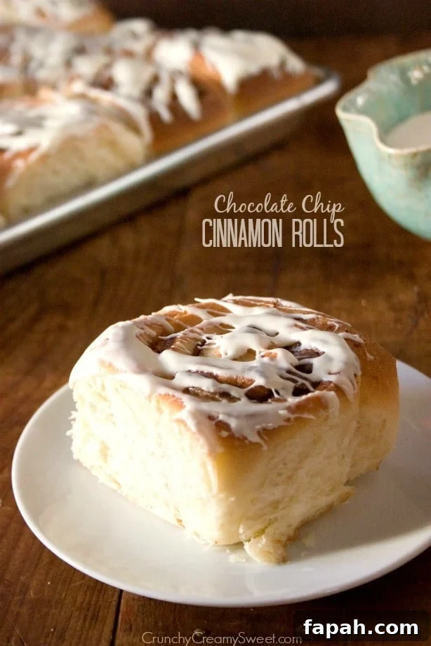 Cinnamon Rolls with Chocolate Chips
