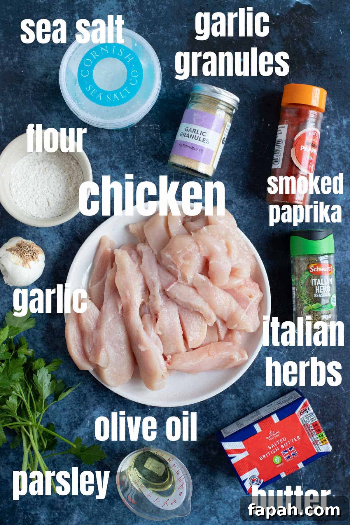 Garlic Butter Chicken Tenders: Crispy Pan-Seared Recipe 3 Ingredients for garlic butter chicken.