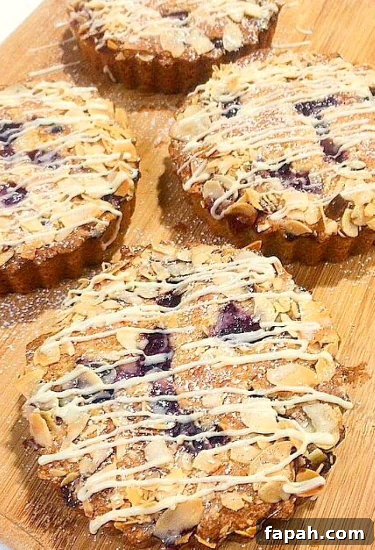 Small raspberry and almond cakes. Smaller versions of the Raspberry and Almond Cake with shorter baking time.