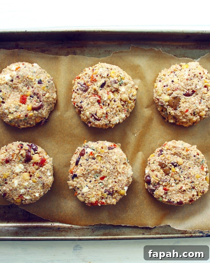 Greek Chickpea + Feta Veggie Burgers Recipe