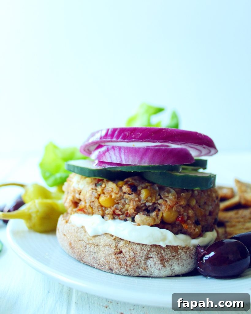Greek Chickpea + Feta Veggie Burgers Recipe