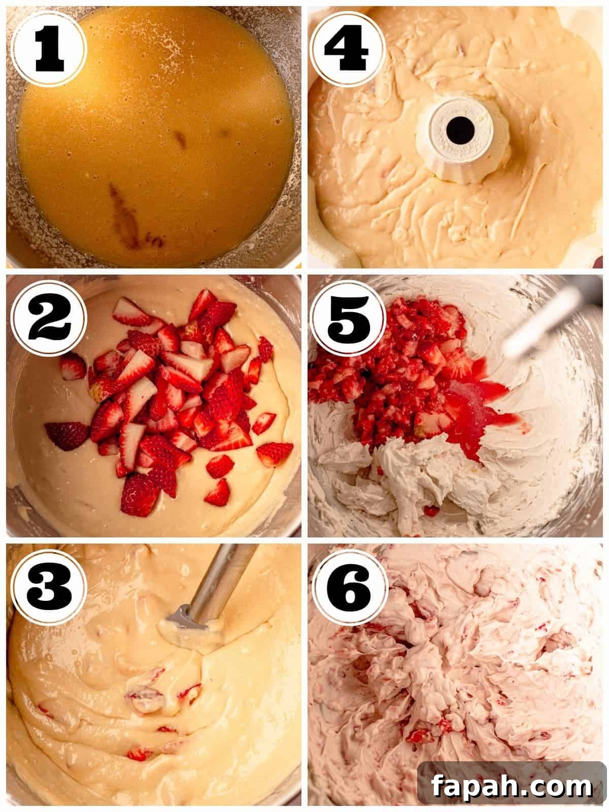 How to make strawberry bundt cake.