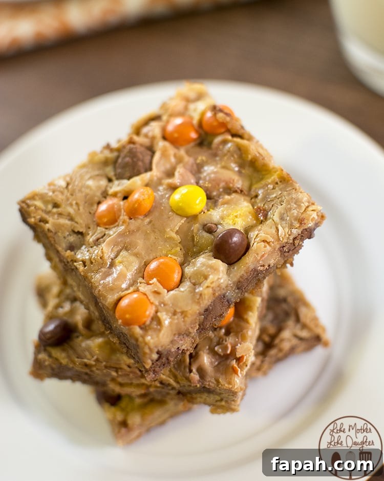 Reese's Pieces Magic Bars