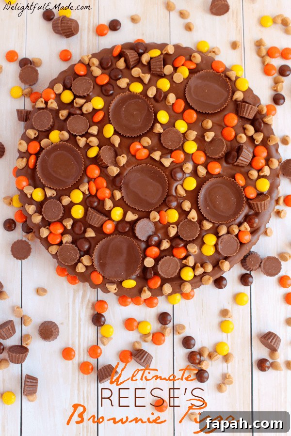 Ultimate REESE’S Brownie Pizza @ DelitefulE Made