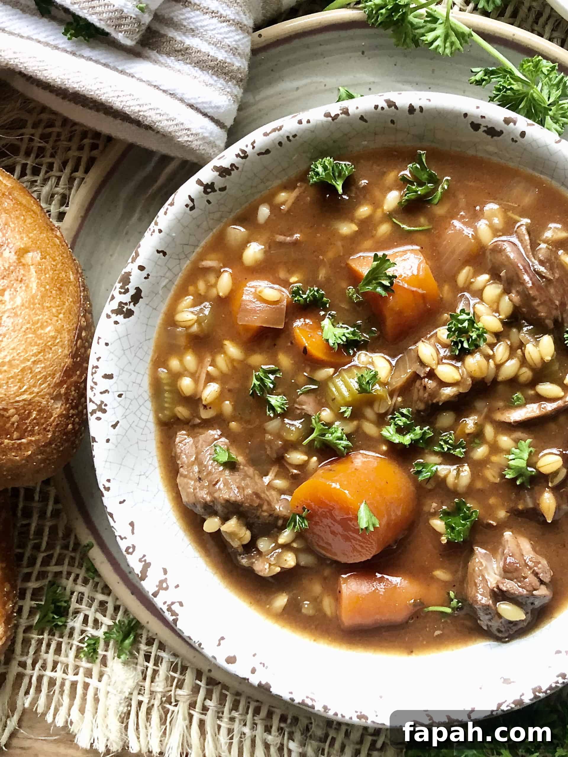 Slow Cooker Beef and Barley Stew Recipe 4 Slow Cooker Beef & Barley Stew