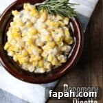 Rosemary Ricotta Corn Salad with Lemon and Parmesan 2 rosemary ricotta corn in bowl