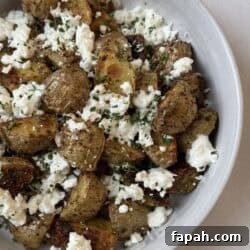 Crispy Roasted Baby Potatoes with Warm Feta Dip 3 img 84629 2