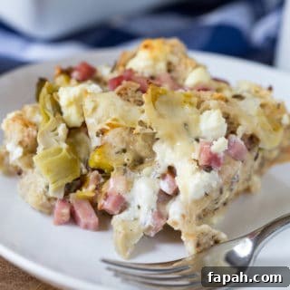 Ham, Artichoke & Goat Cheese Strata Recipe for Brunch 5 Ham Artichoke and Goat Cheese Strata