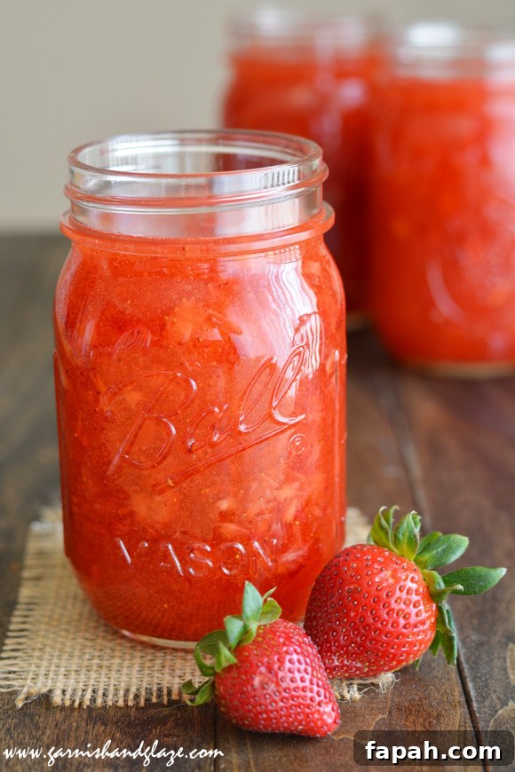 Strawberry Freezer Jam | Garnish & Glaze