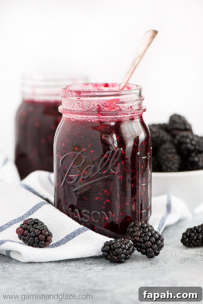 Bottle up those gorgeous dark summer berries in this simple, 5-ingredient Blackberry Freezer Jam and spread it over everything from toast to cake!