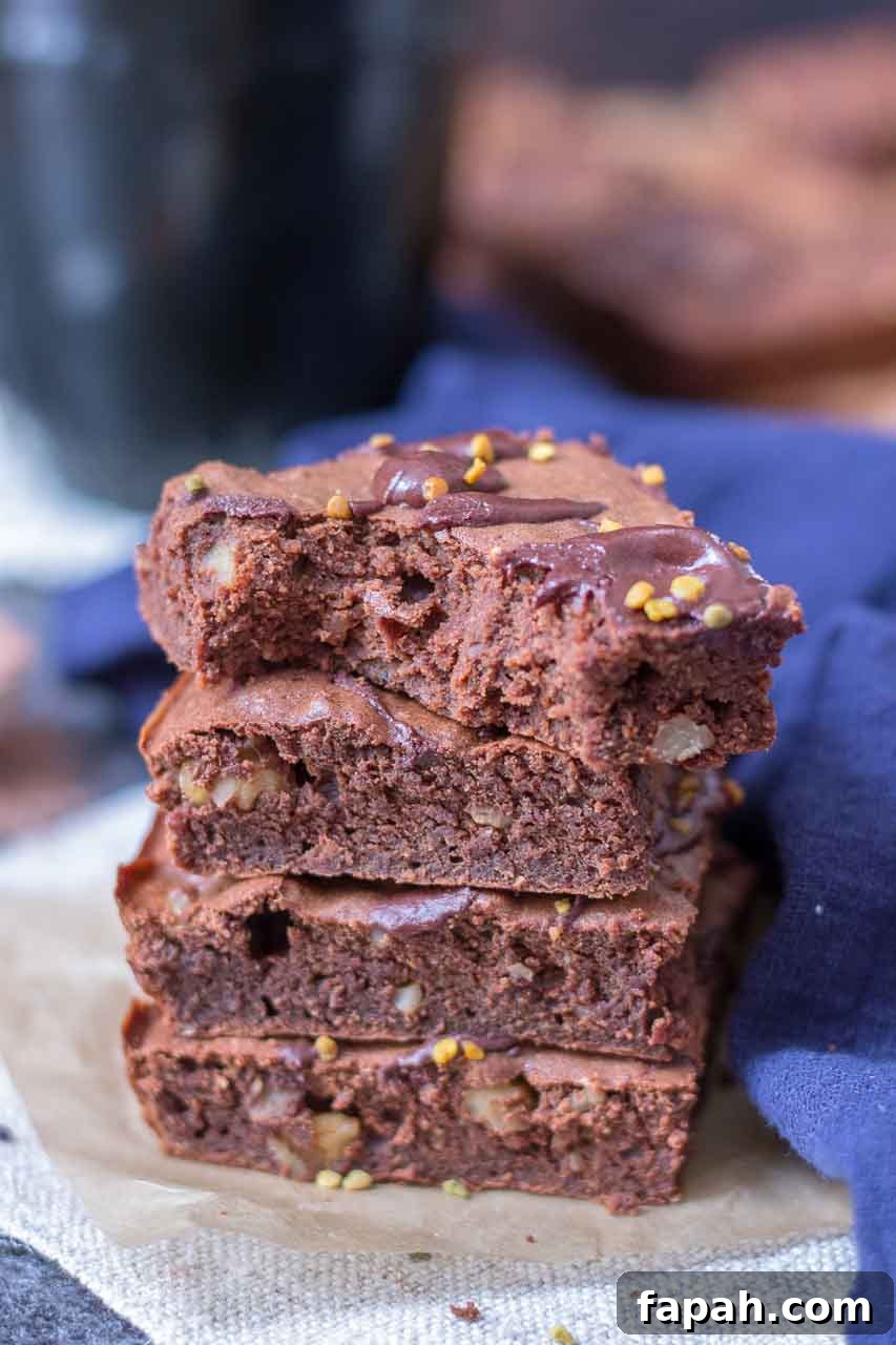 Fudgy Walnut Brownies Recipe with Crunchy Walnut Topping 6 Fudgy Cacao Walnut Brownies