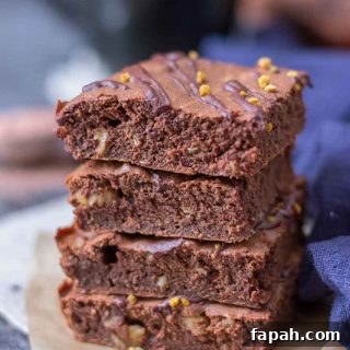 Fudgy Walnut Brownies Recipe with Crunchy Walnut Topping 7 Fudgy Cacao Walnut Brownies