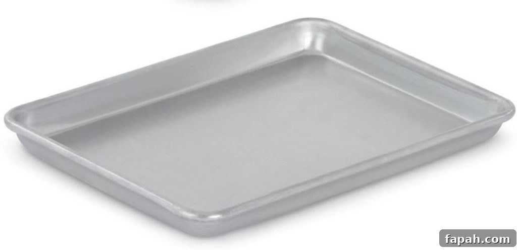¼ sheet pan for cut and stack method
