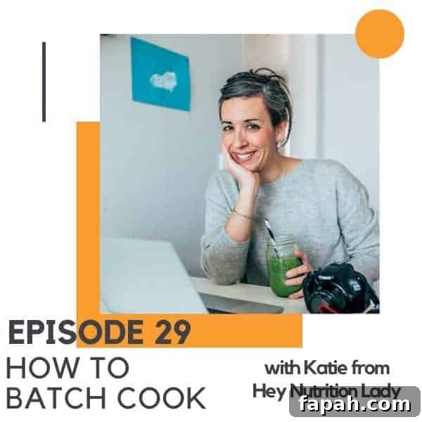 Batch Cooking Tips: Save Time with One-Weekend Meal Prep 2 image of a brunette woman sitting by a laptop