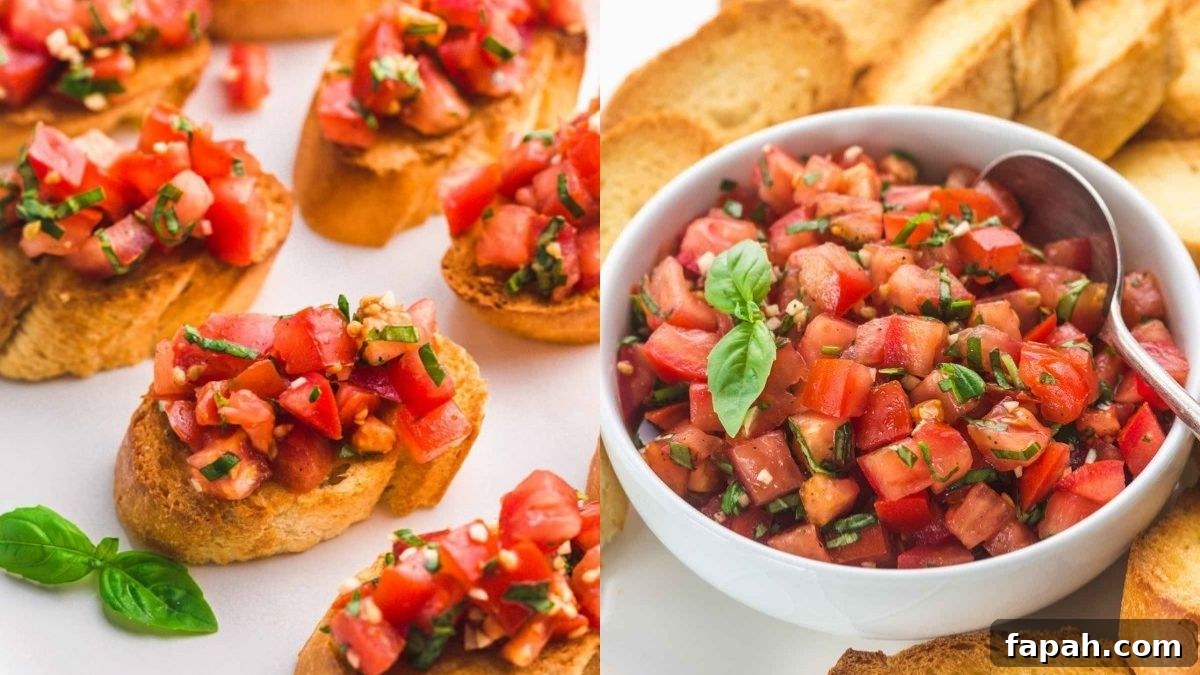 Bruschetta With Tomato and Basil